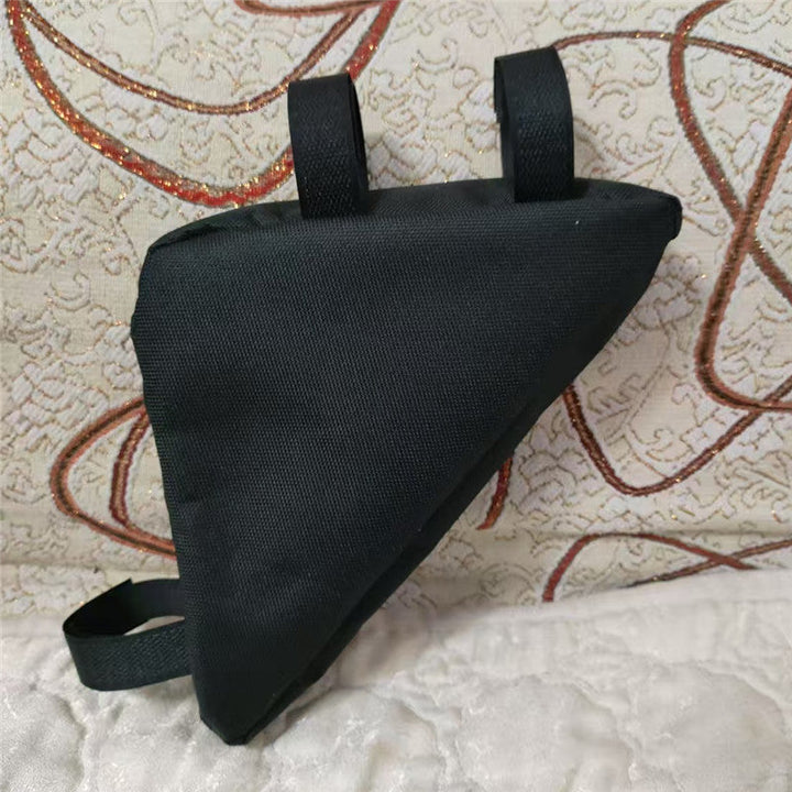 triangular bicycle frame storage bag with water resistant Oxford fabric and zippered tool pocket Kalsten
