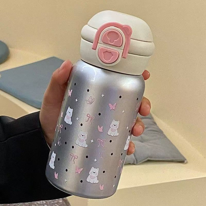 Ladies insulated drinking bottle with sweet Kalsten design