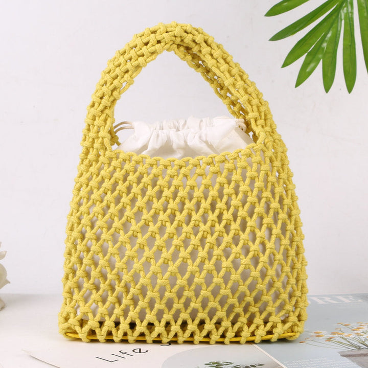 Hand-knotted tote bag made of natural cotton Kalsten