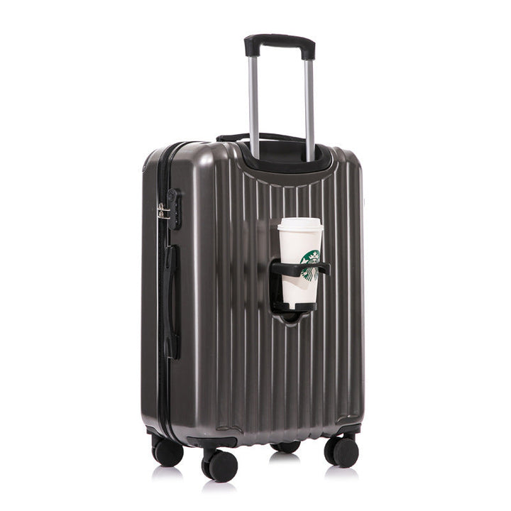Unisex Innovative Hard-Shell Spinner Luggage with Integrated Cup Holder Kalsten