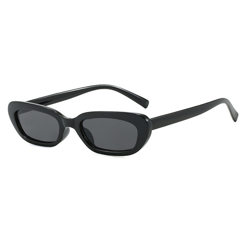 Women's trendy cat-eye sunglasses with transparent plastic frame and UV protection Kalsten