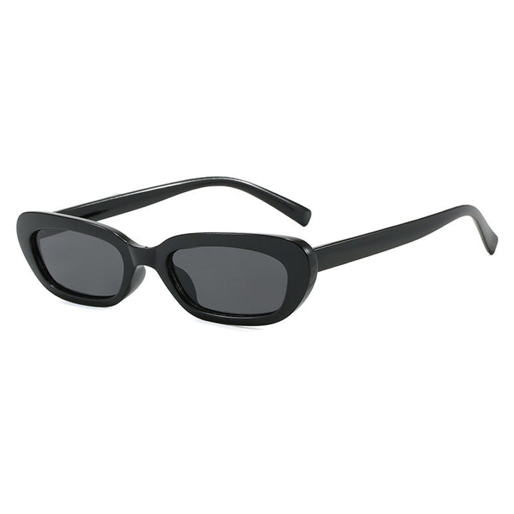 Women's trendy cat-eye sunglasses with transparent plastic frame and UV protection Kalsten