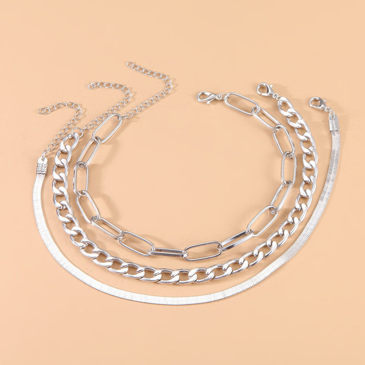 Twisted Silver Chain Bracelet Kalsten