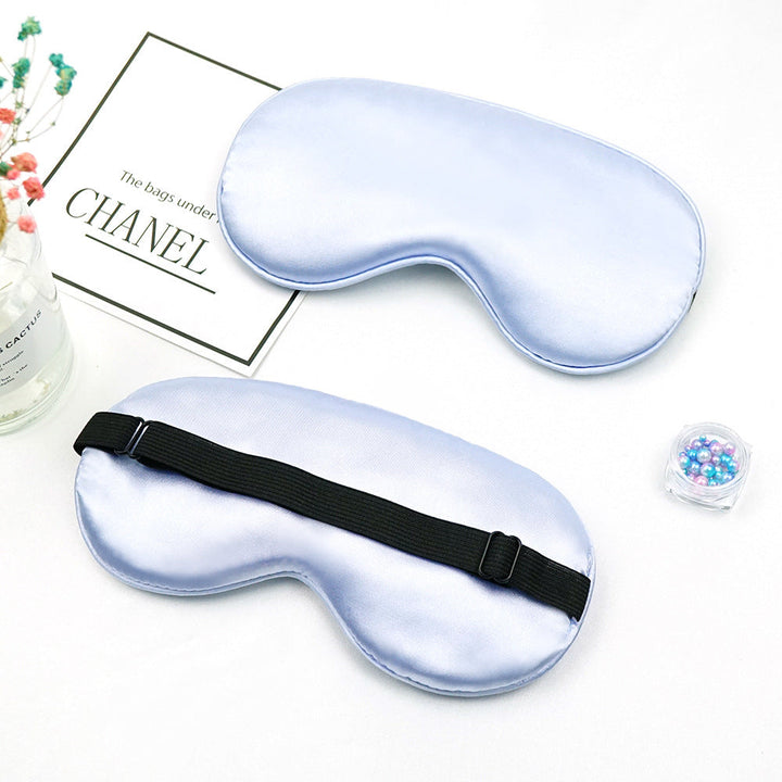 Unisex nan luxurious silk sleep mask with contoured eye cavity and adjustable elastic band Kalsten