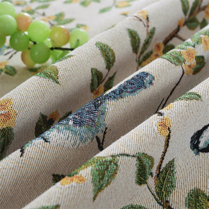 Artistic Bird Print Tablecloth