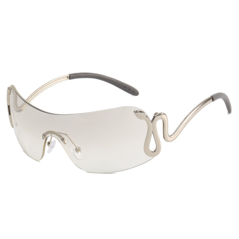 Ladies futuristic sunglasses with elegant swan design Kalsten