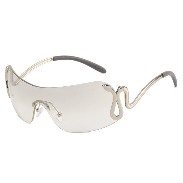 Ladies futuristic sunglasses with elegant swan design Kalsten