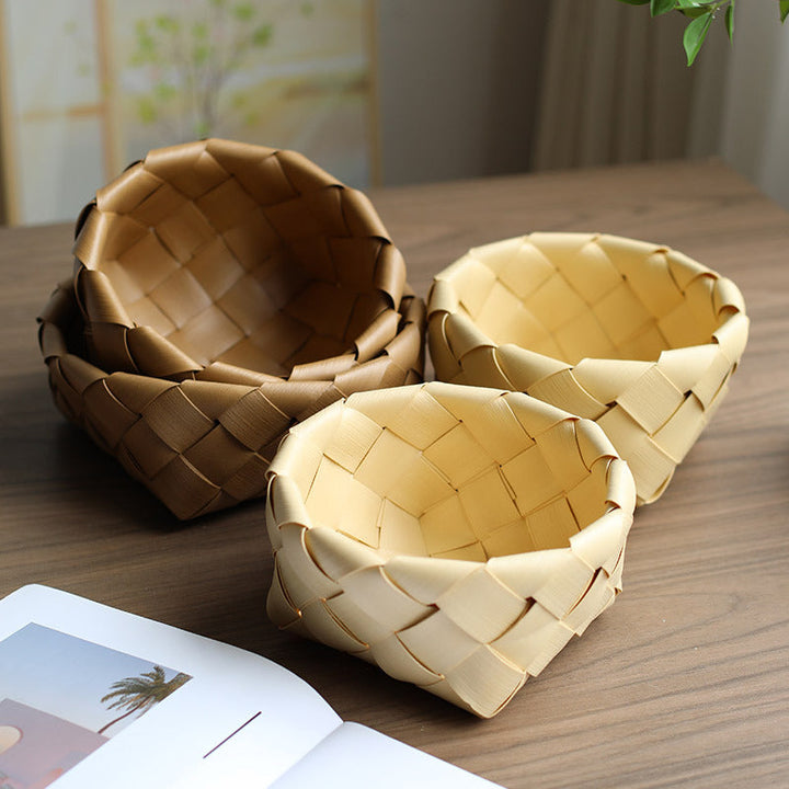 Handwoven Decorative Woven Serving Bowl Kalsten