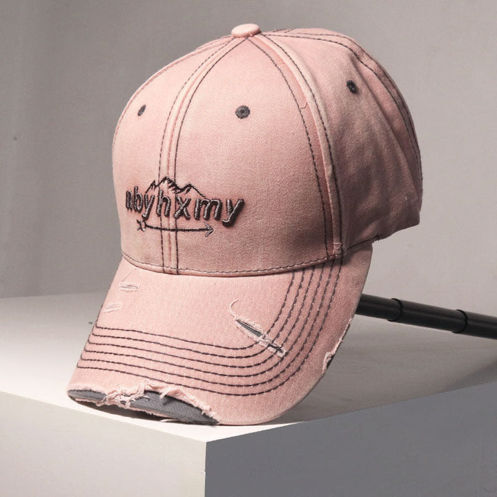 Men's Vintage Distressed Denim Baseball Cap Kalsten
