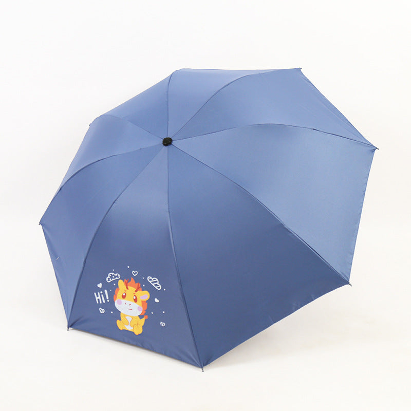 Women's Folding Umbrella with Fun Animal Design Kalsten