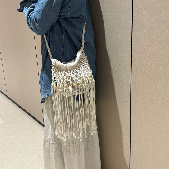 Artisanal macramé shoulder bag Kalsten
