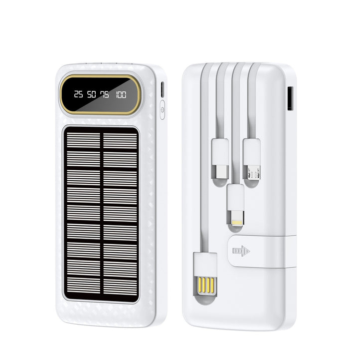 Portable Solar Power Bank with Integrated Charging Technology and Digital Display Kalsten