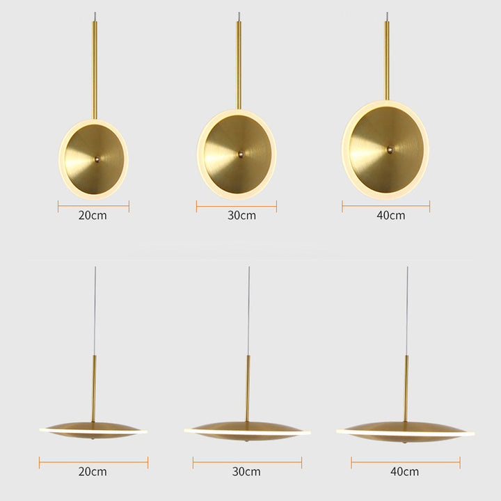 Modern Gold Chandelier Round Restaurant Lamps | Kalsten