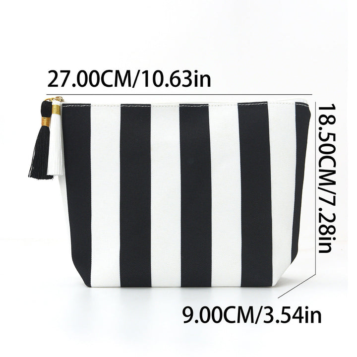 Cosmetic bag with sophisticated stripe pattern Kalsten