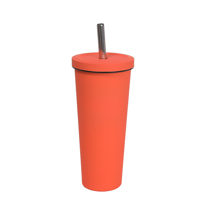 Unisex To-Go drinking mug with strong insulation and stainless steel straw Kalsten