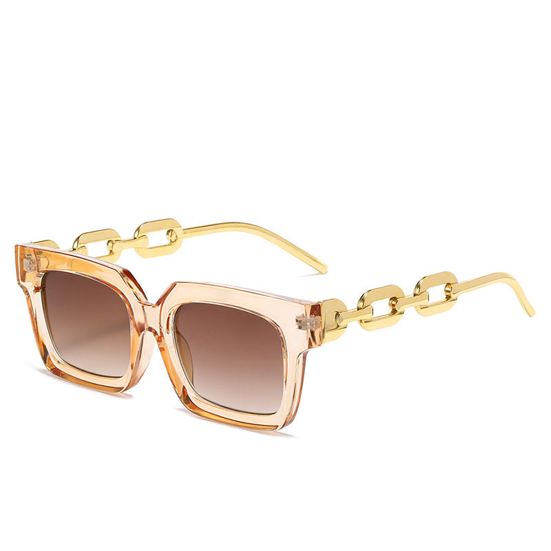 Women's fashionable sunglasses with unique chain element Kalsten