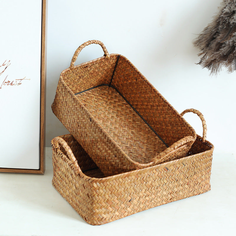 Handwoven Natural Storage Basket Kalsten