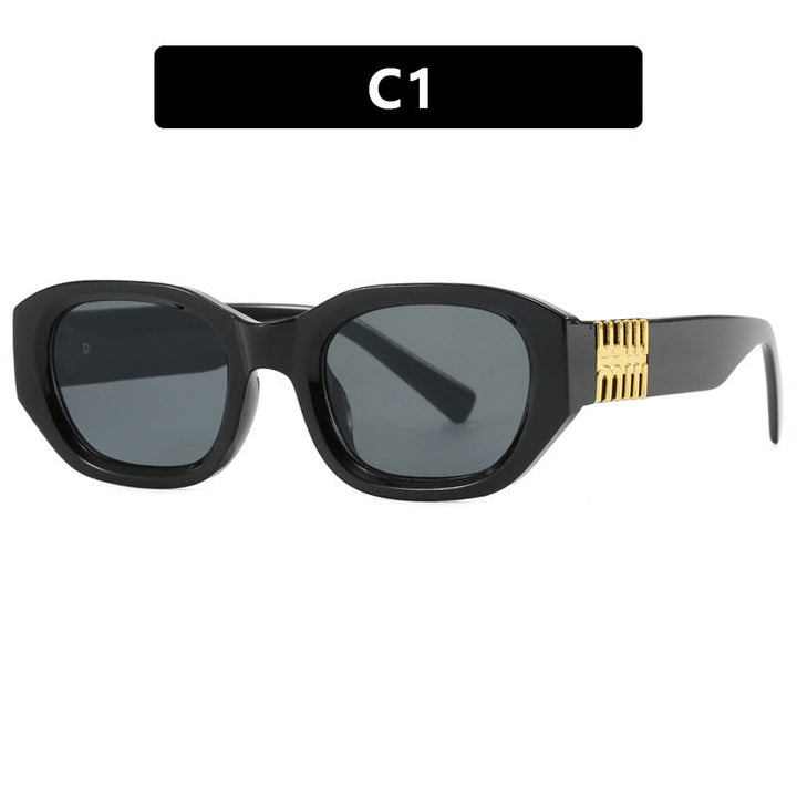 Women's fashionable sunglasses with unique, geometric design and elegant accents Kalsten