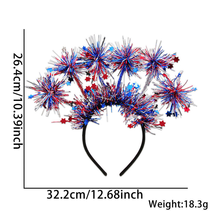 Unisex nan festive party headband with pompom and star island Kalsten