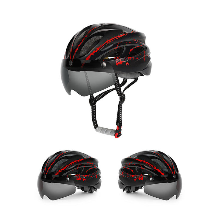 Aerodynamic Cycling Helmet with Integrated Visor Kalsten