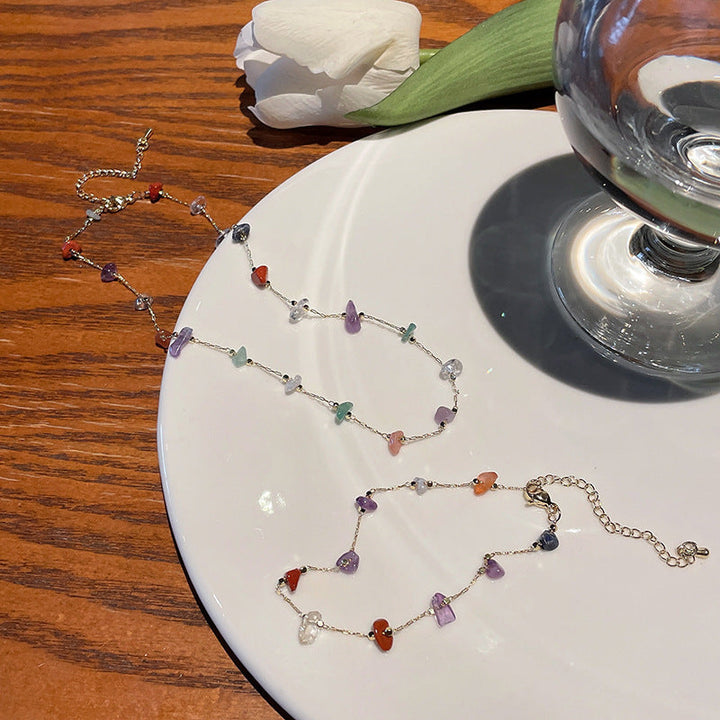Delicate Gemstone Charm Bracelet Kalsten