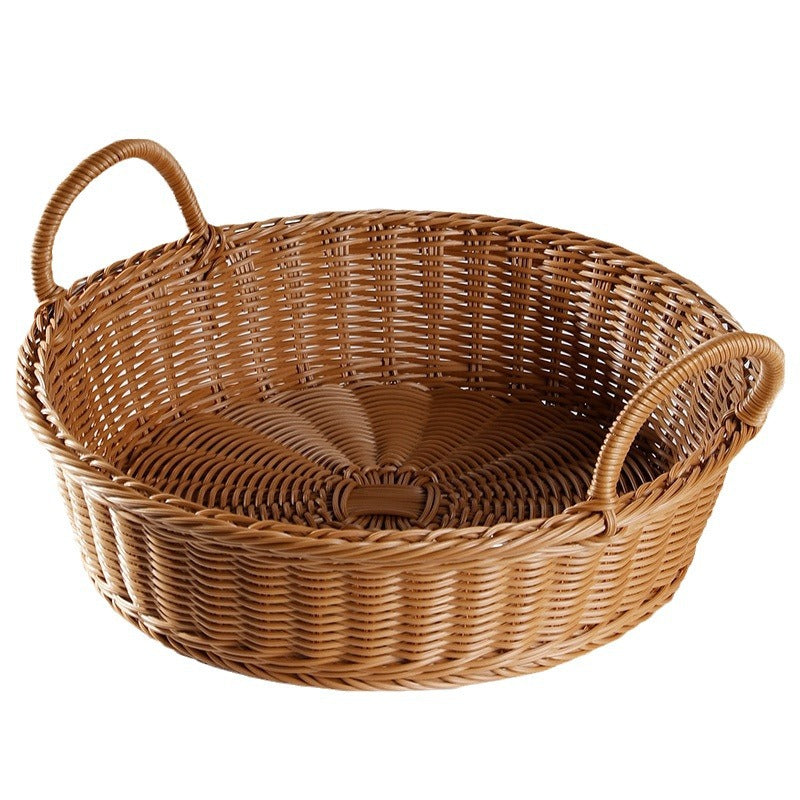 Large Handwoven Wicker Serving Basket Kalsten