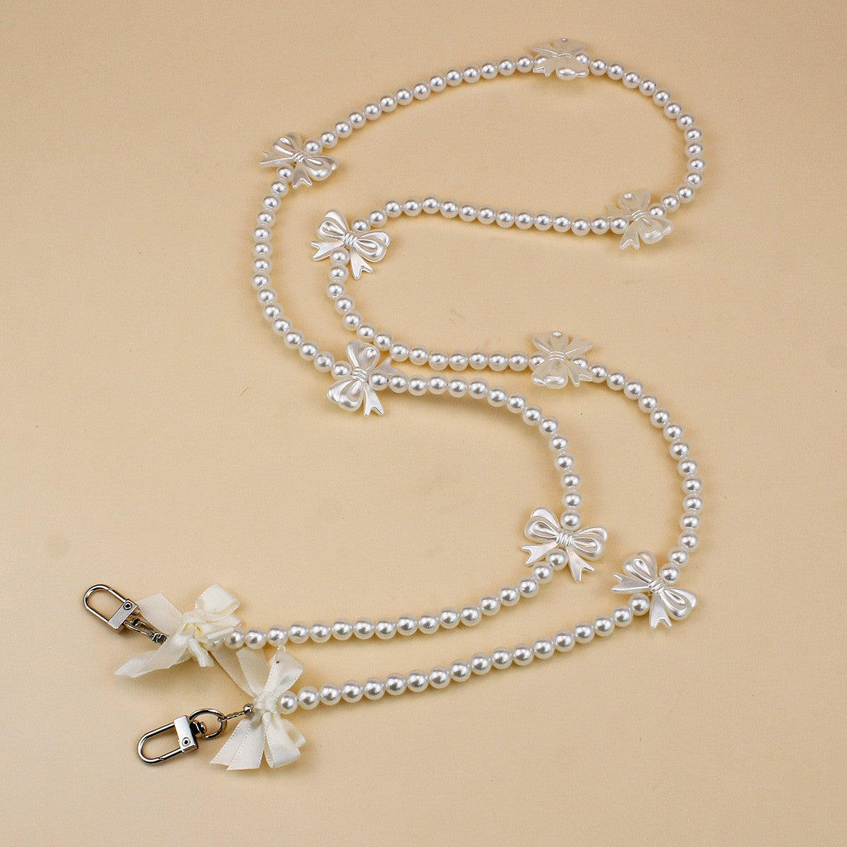 Stylish Pearl and Chain Necklace Acalora