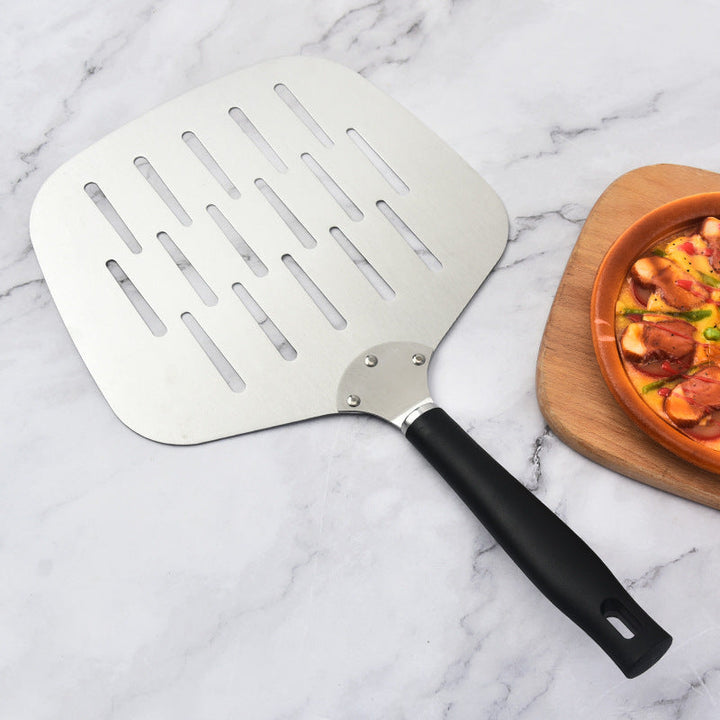 extra-wide perforated pizza peel ergonomic heat-resistant handle Kalsten