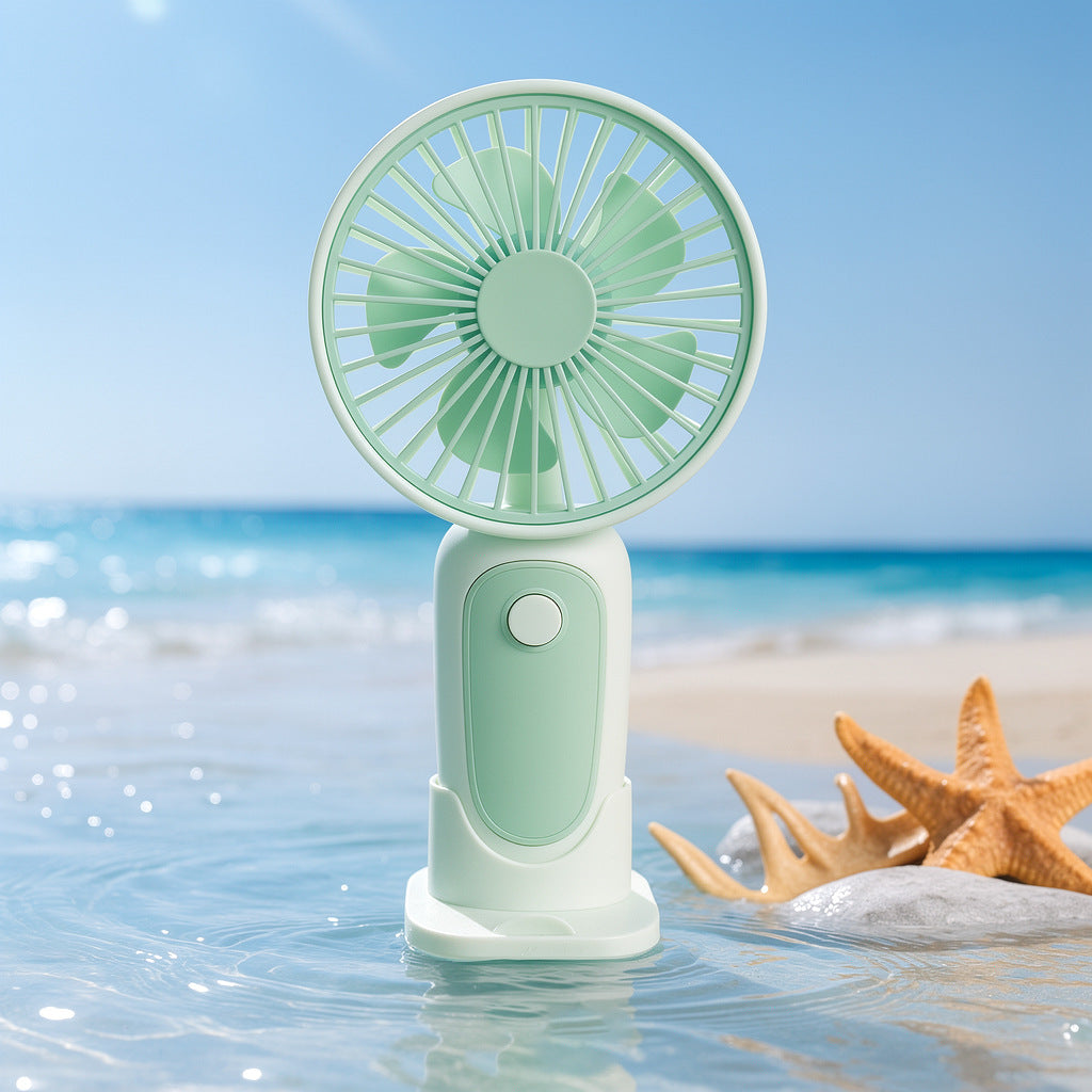 Ladies portable USB mini fan with ergonomic handle Kalsten