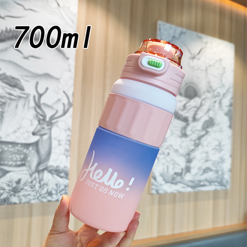 Ladies versatile drinking bottle with innovative flip lid Kalsten