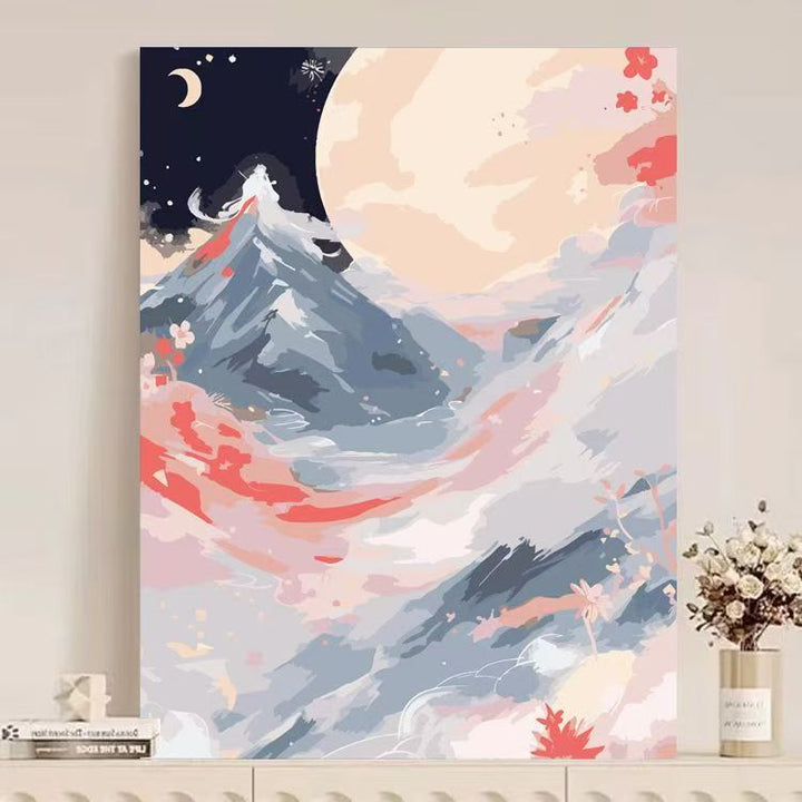 Abstract Mountain Landscape Canvas Art Kalsten