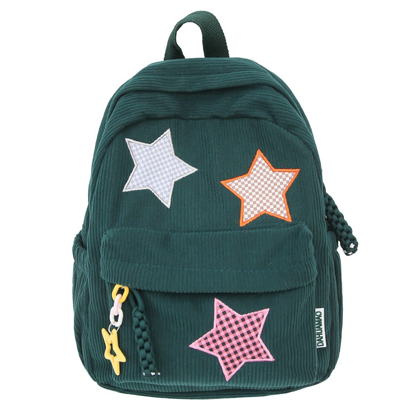 Casual Star-Embellished School Backpack Kalsten