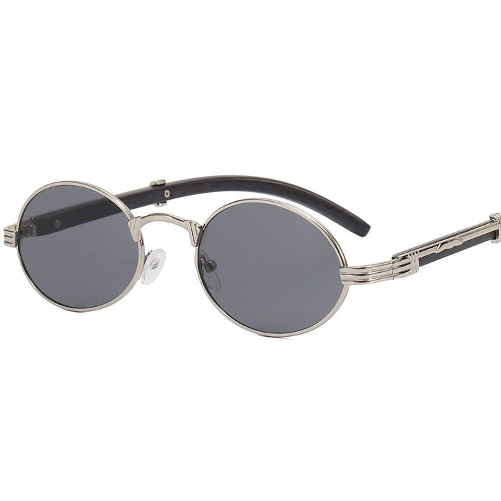 Women's round designer sunglasses with innovative metal frame Kalsten