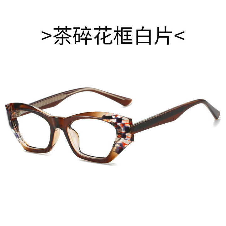 Ladies Cat-Eye Sunglasses with Modern Transparent Accents Kalsten