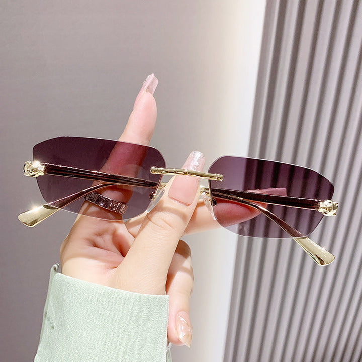 Women elegant half-frame sunglasses Kalsten
