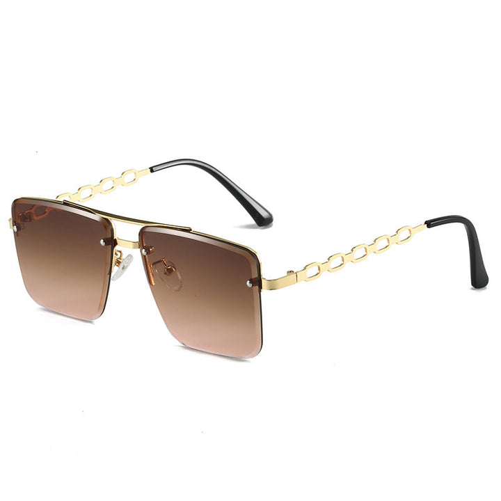 Women's Square Sunglasses with Elegant Chain Structure Kalsten