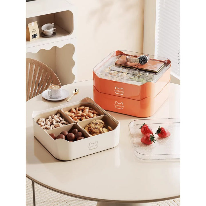 Multi-Purpose Storage Organizer with Transparent Lid Kalsten
