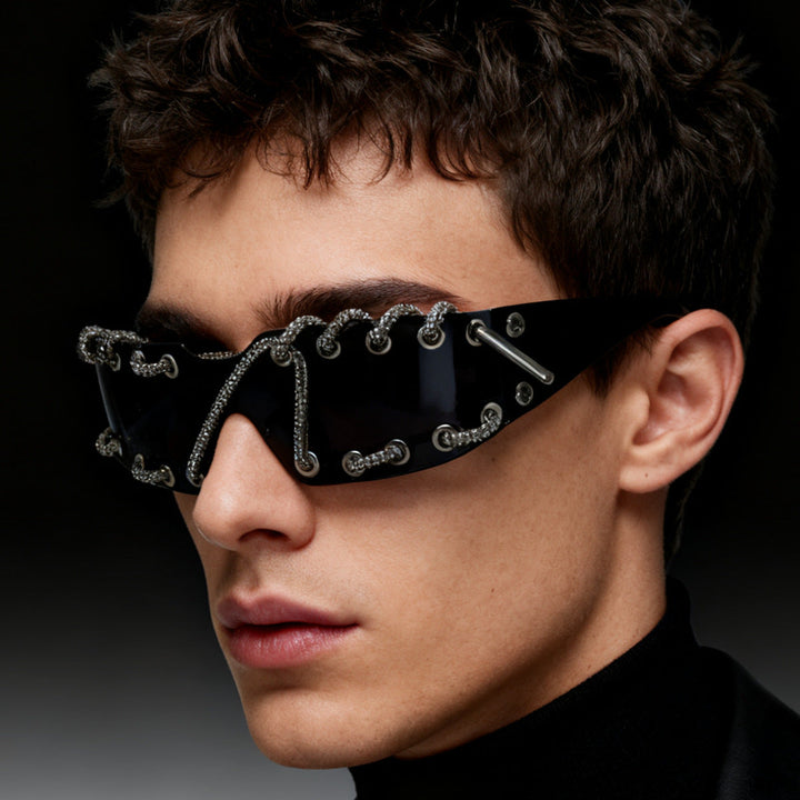Women's sunglasses with unique lacing design Kalsten