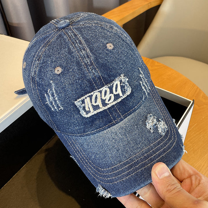 Women's Distressed Denim Baseball Cap Kalsten 1784188483
