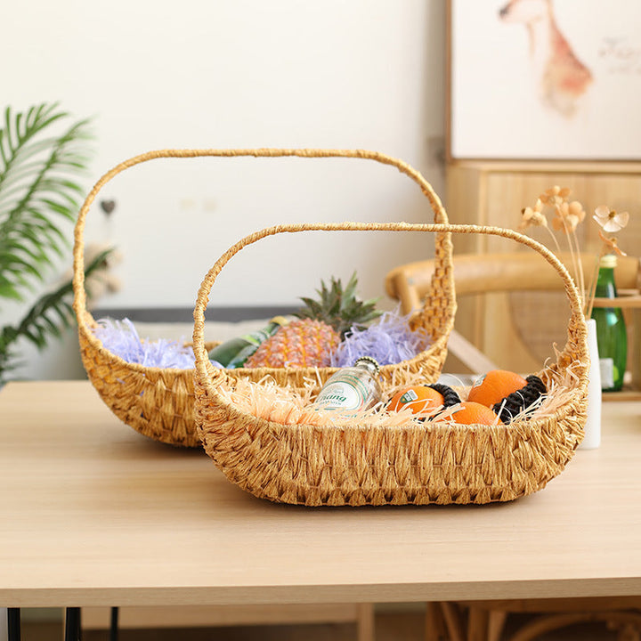 Unisex Handwoven Shopping Basket with Ergonomic Design Kalsten
