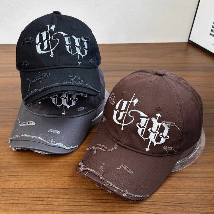 Men's Distressed Graphic Embroidered Cap Kalsten