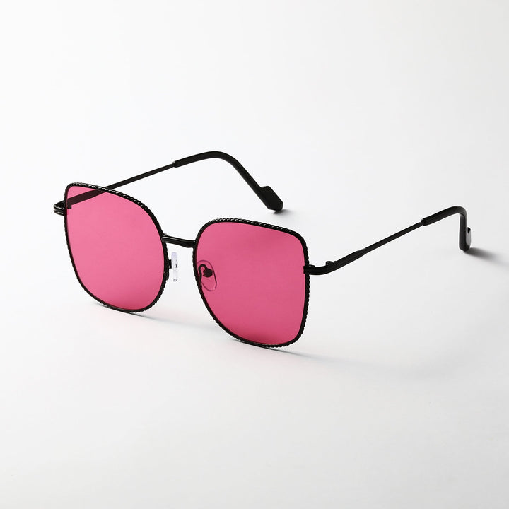 Women's fashionable oversized designer sunglasses with multifaceted frame Kalsten