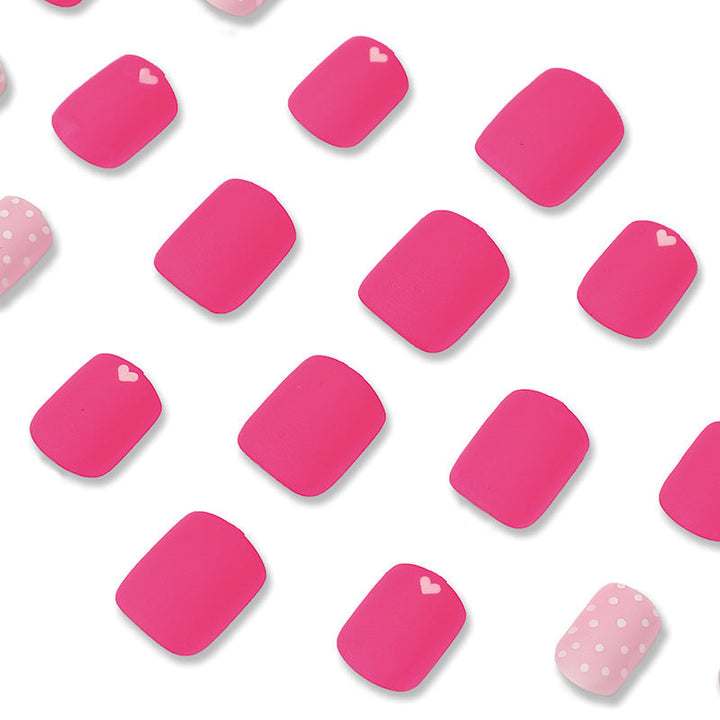 Artistic Press-On Nail Set with Charming Patterns Kalsten