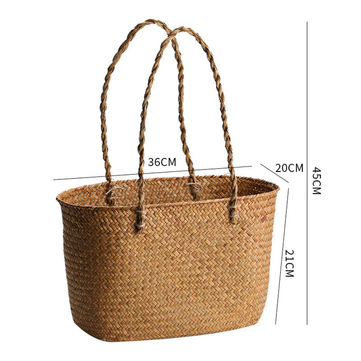 Handcrafted Woven Storage Tote Kalsten