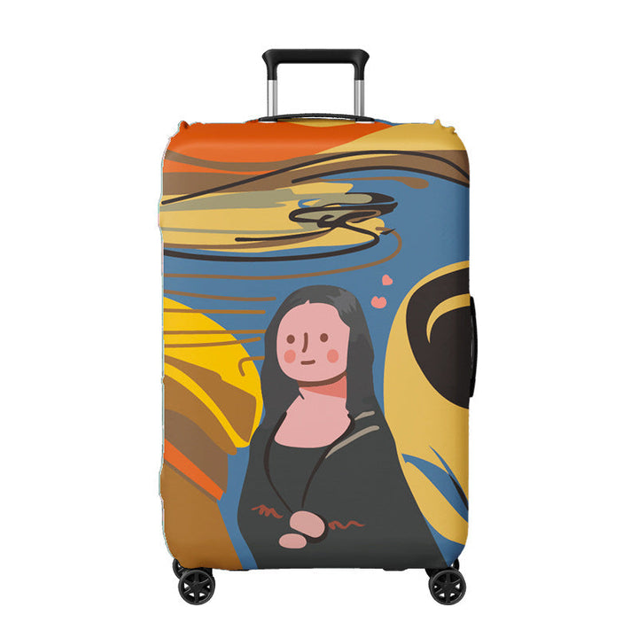 Ladies suitcase cover with creative illustration design Kalsten