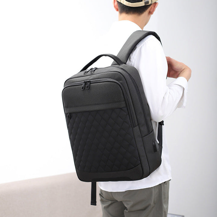 Stylish Quilted Laptop Backpack Kalsten