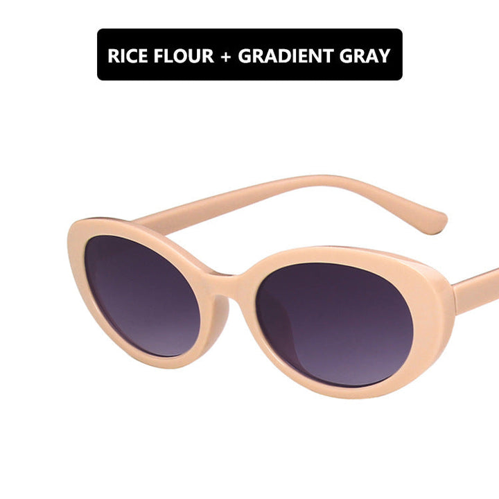 Ladies Cat-Eye Sunglasses with Transparent Frame and Gradient Lenses Kalsten