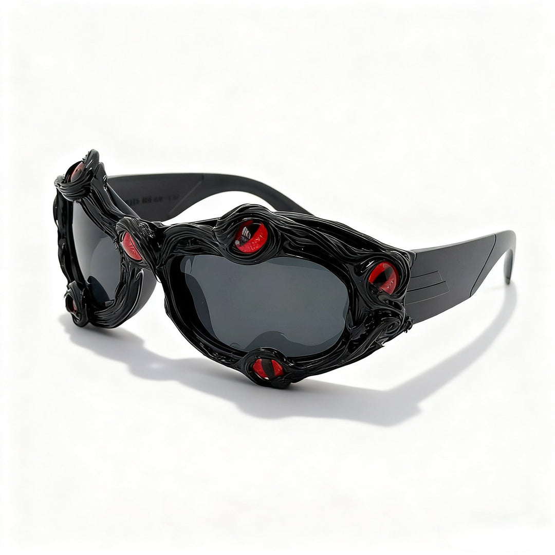 Women's creative designer sunglasses with extravagant 3D elements Kalsten