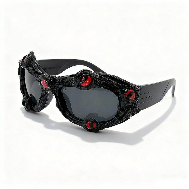 Women's creative designer sunglasses with extravagant 3D elements Kalsten