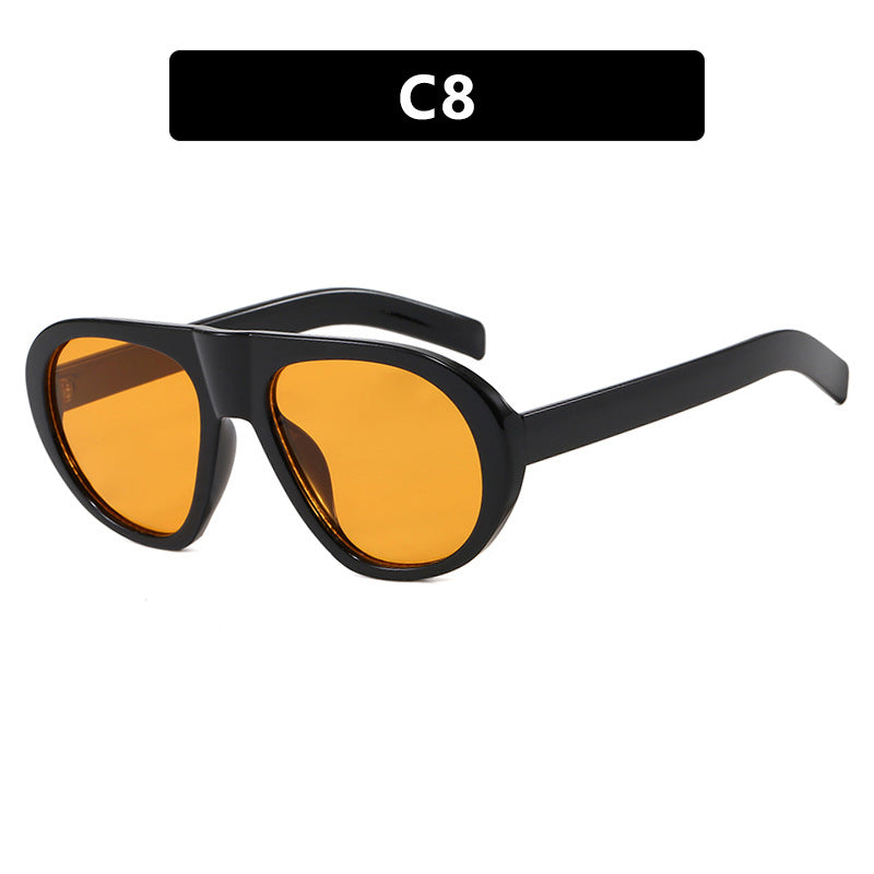 Women striking sunglasses with futuristic frame and sturdy design Kalsten